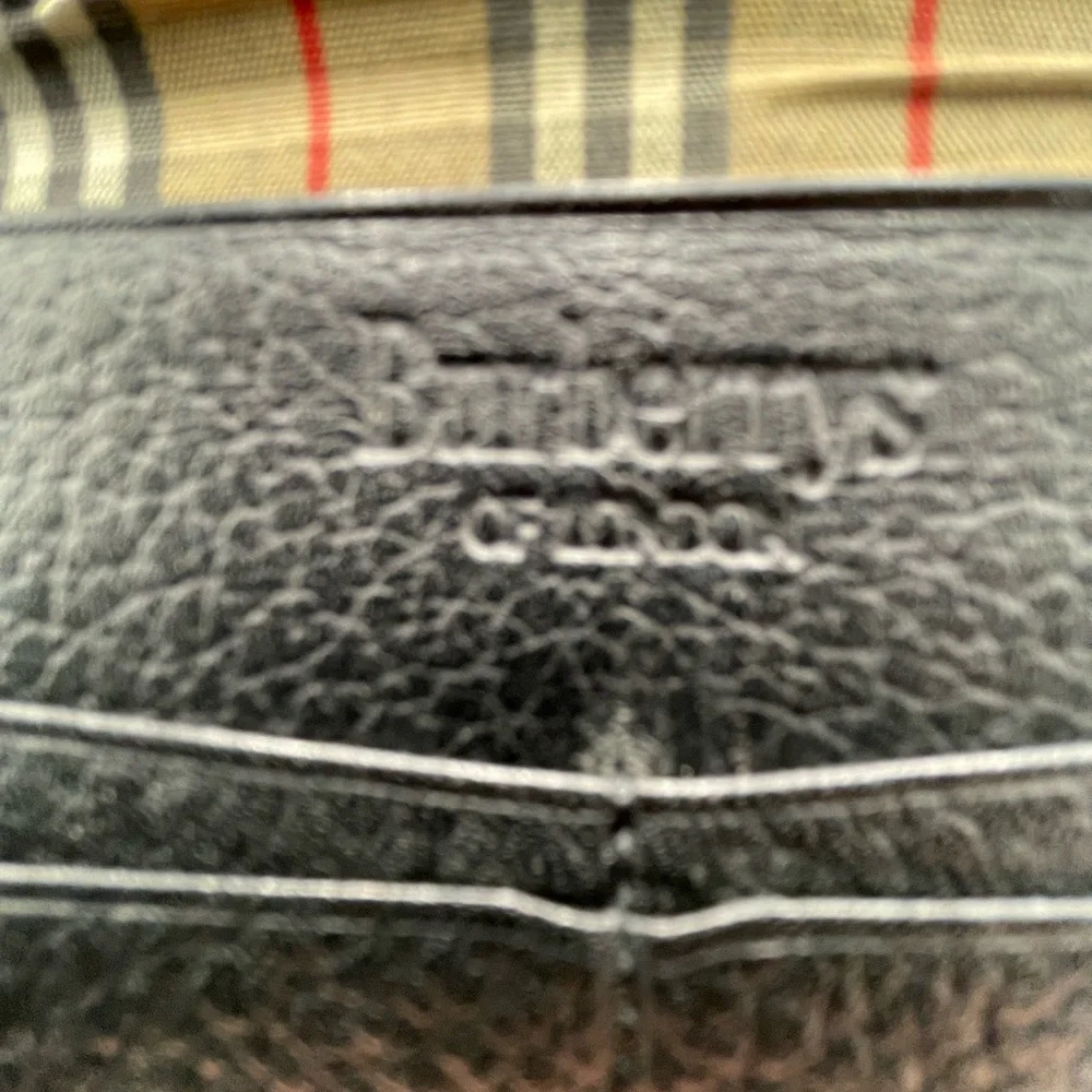 Burberry Black Leather Wallet